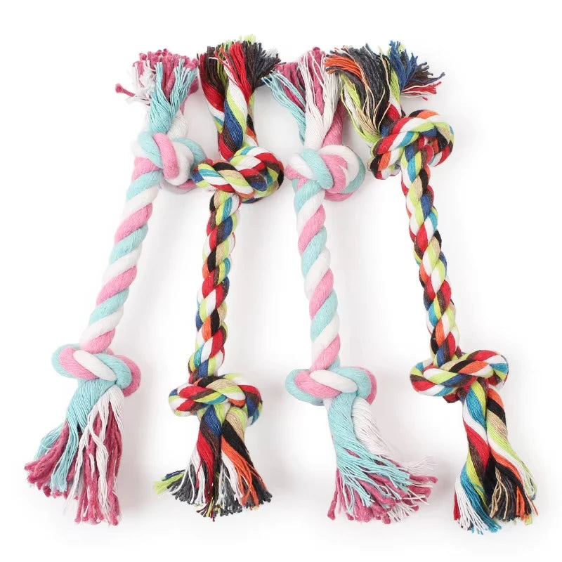 Dog Toy Pet Molar Bite-Resistant Cotton Rope Knot for Small Dog Puppy Relieving Stuffy Cleaning Teeth Pet Chew Toys